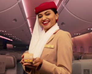 Diwali light onboard Emirates flightss