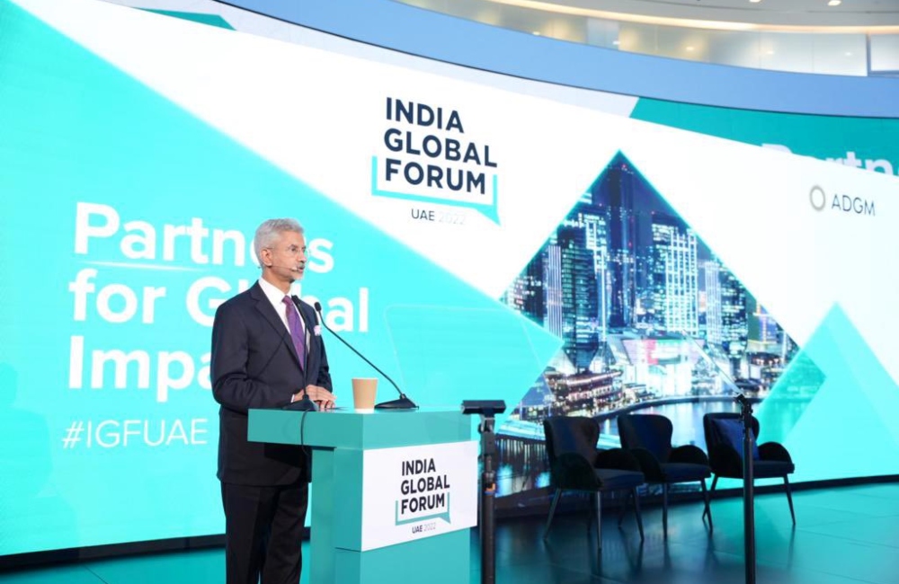 Jaishankar hails India-UAE relationship at India Global Forum
