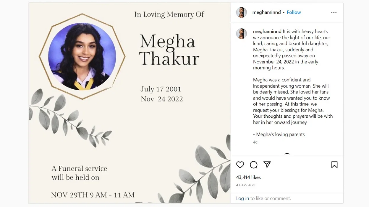 Popular Indo-Canadian TikToker dies 'unexpectedly' at 21