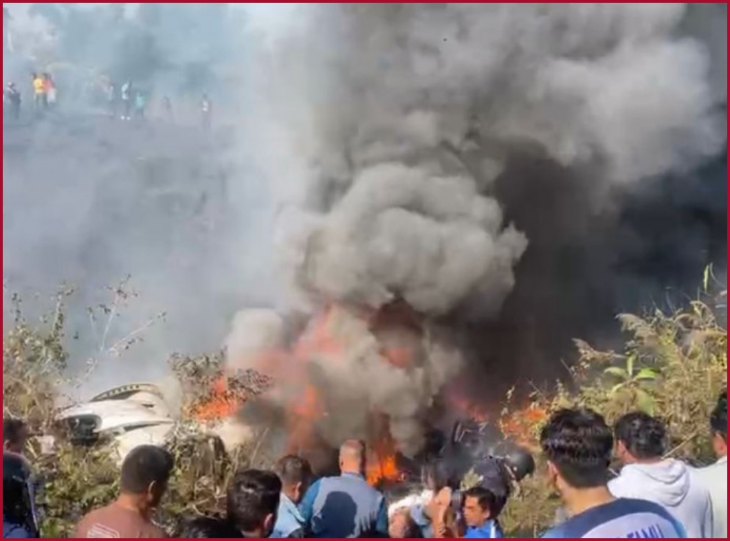 Passenger aircraft crashes on runway of Pokhara Airport in Nepal