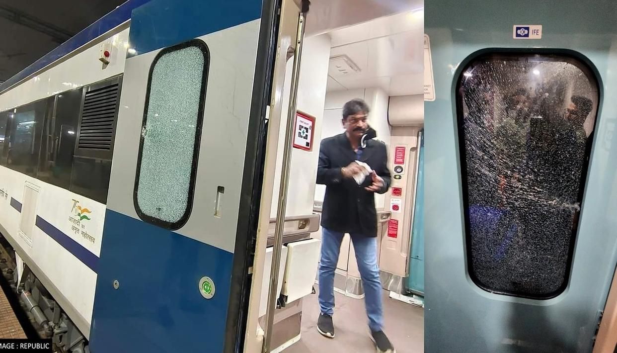 Stones thrown at Vande Bharat Express 4 days after launch