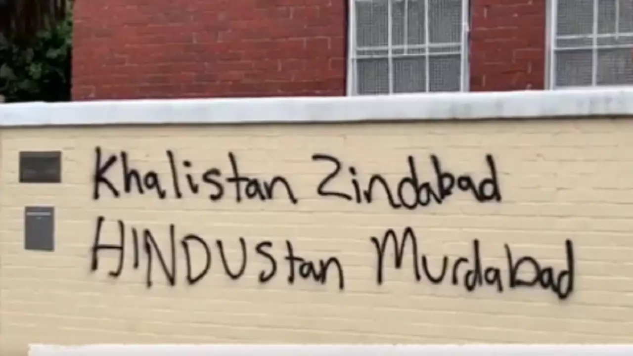 Third Hindu temple vandalised in Australia's Melbourne with anti-India graffiti