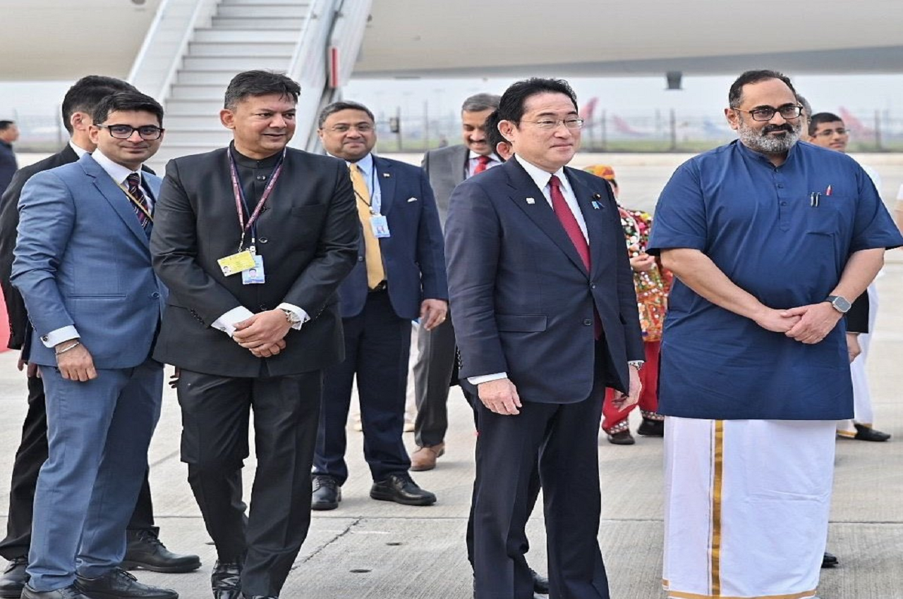 Japan Prime Minister Fumio Kishida arrives in India on 2-day visit