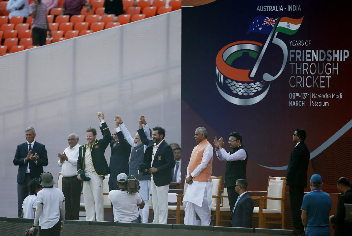 PM Modi, Australian PM Albanese at Gujarat Stadium for India-Australia Test