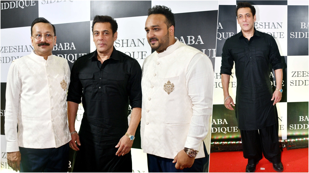 Salman Khan slays in pathani suit at Baba Siddique s Iftaar party