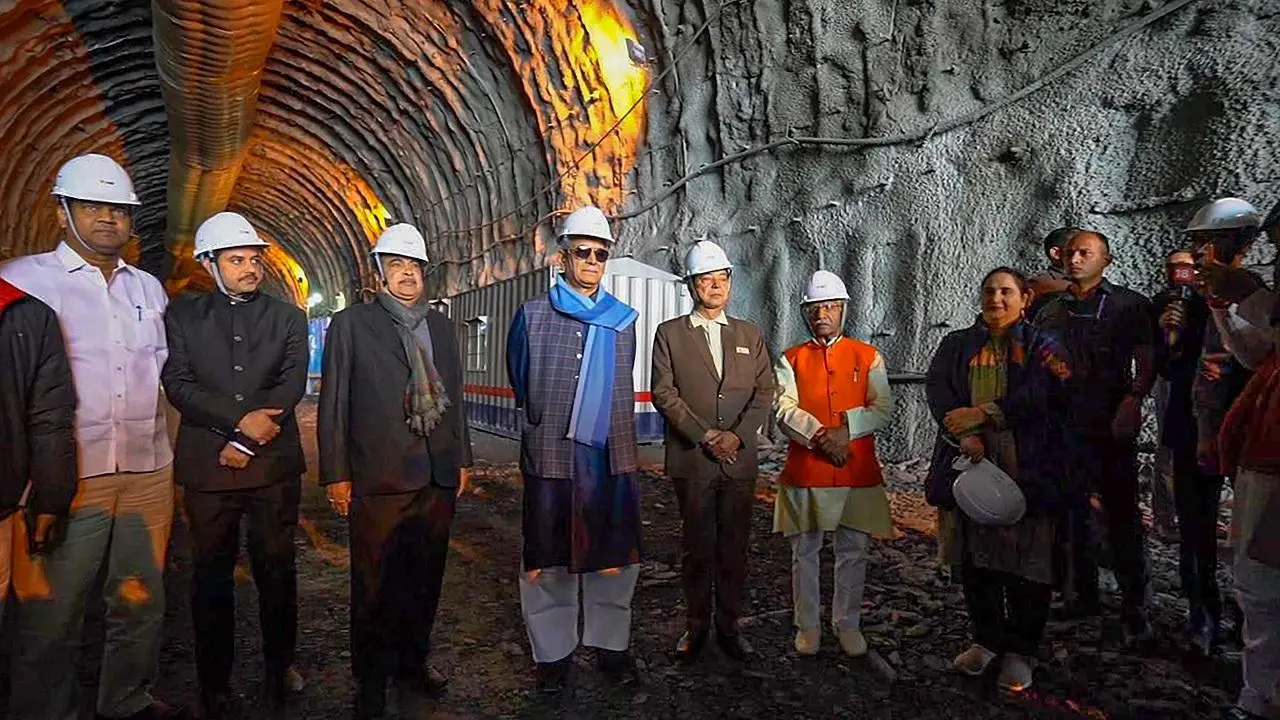 Zojila Tunnel Foundation Nitin Gadkari