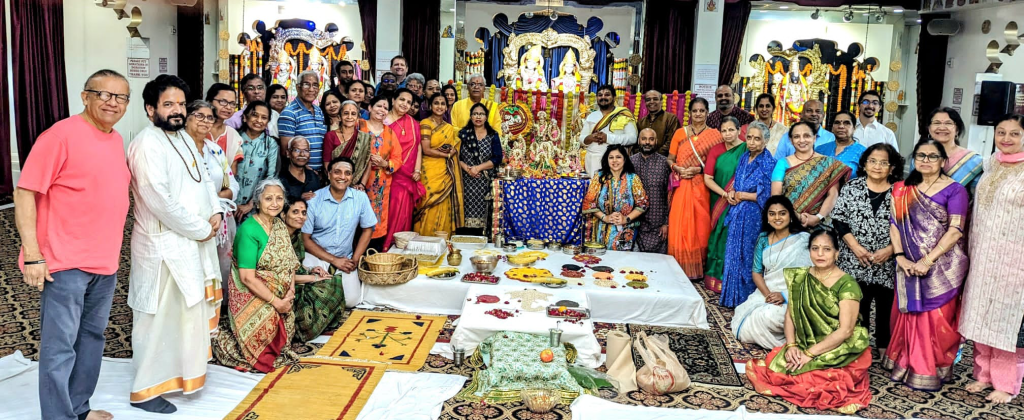 Hindu Devotees offering Homemade Naivedyam