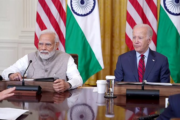 Joe Biden and PM Narendra Modi meet with American and Indian Business leaders