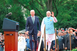 Indian Prme MinisterNarendra Modi with US President Joe Biden