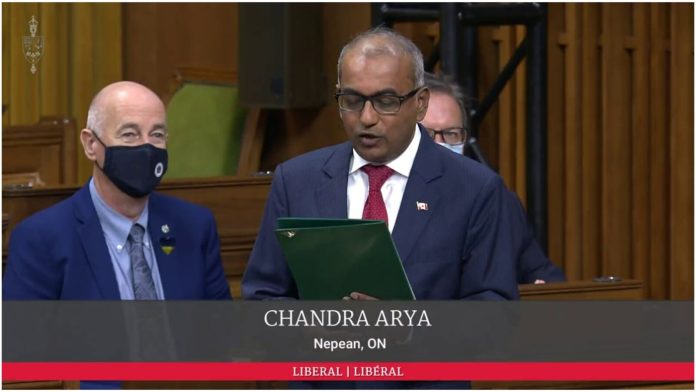 Indo-Canadian MP Chandra Arya