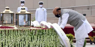 Rajnath Singh at Kargil Vijay Divas