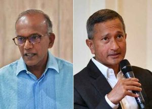 Home Affairs and Law Minister K. Shanmugam and Foreign Minister Vivian Balakrishnan