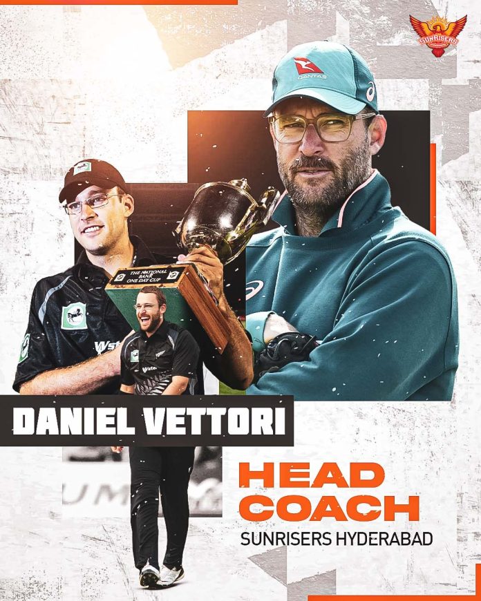Daniel Vettori replaces Brian Lara as head coach of Sunrisers Hyderabad