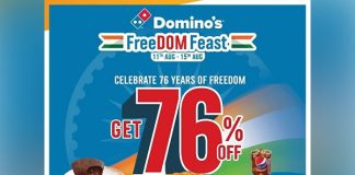 Domino's Makes Independence Day Extra Delightful; Launches FreeDOM Feast Offer