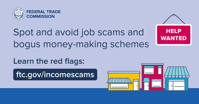 Fake jobs and money-making schemes