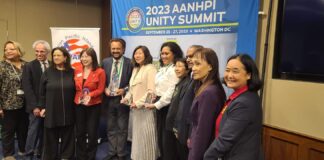 Dr. Romesh Japra, honored with Community Service Award by the Asian American Unity Coalition at Capitol Hill