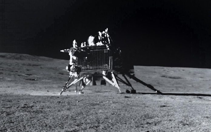 ISRO says lander hops on lunar surface