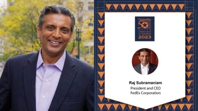 India-born FedEx CEO Raj Subramaniam wins top biz award for Asian Americans
