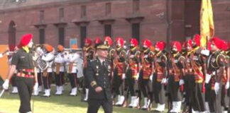 South Korean Chief of Staff Park Jeong-Hwan receives guard of honour in New Delhi