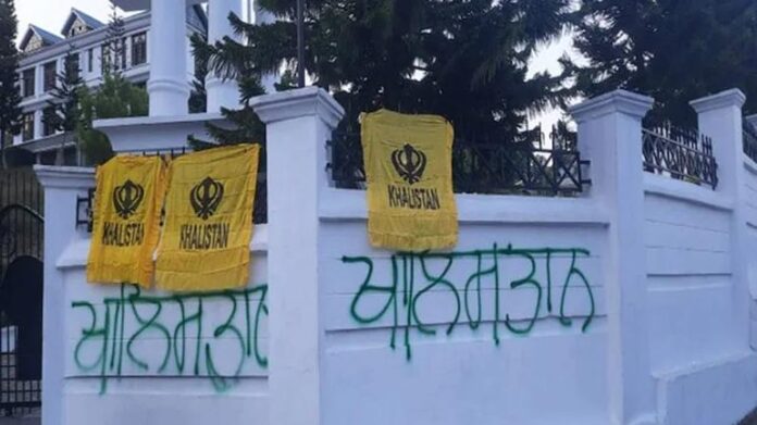 Govt office wall in Dharamshala defaced with pro-Khalistan graffiti