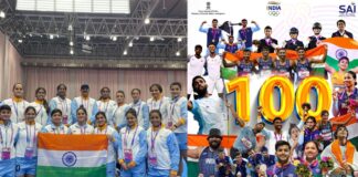 India wins gold in women's kabaddi to reach 100 medals mark