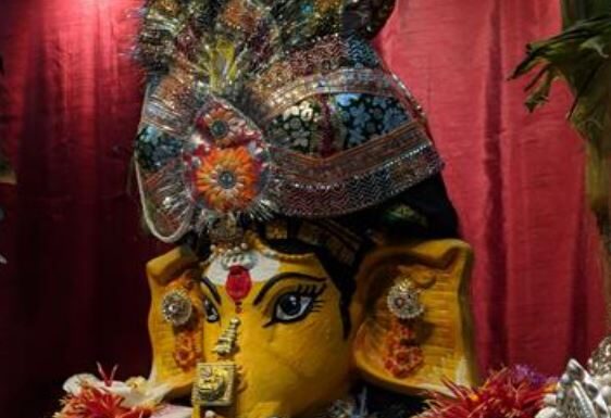 Shree Vijaya Durga Temple, Burlington, celebrates Ganesh Utsav Shree Ganesh Turmeric Alankaram