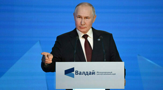 Russian President Putin attends Valdai Discussion Club