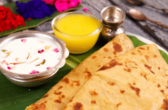 Puran Poli for Deepavali Puran poli
