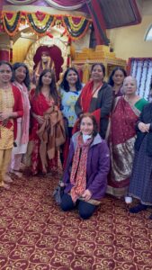 (Standing left to right): Volunteers - Anuradha, Sujata Shrivastava, Manali Brahmbhatt, Pallavi, Maheshwari Vyas, Nikita, and Charu Vaidya