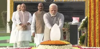 PM Modi, President Murmu, others pay floral tribute at 'Sadaiv Atal' memorial