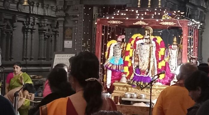 Shri Lakshmi Temple, Ashland, MA organized Sri Ram Lalla Mandir (Ayodhya) Pran Pratistha Shri Lakshmi Temple