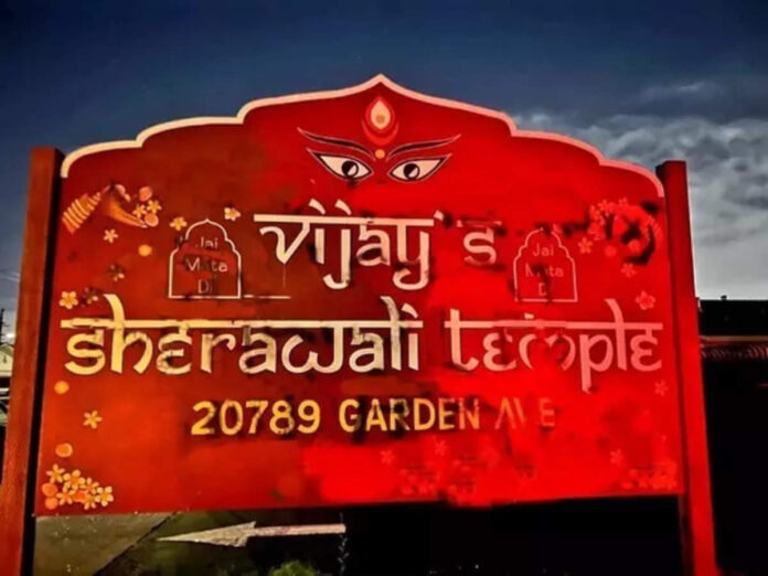 Hindu Temple defaced
