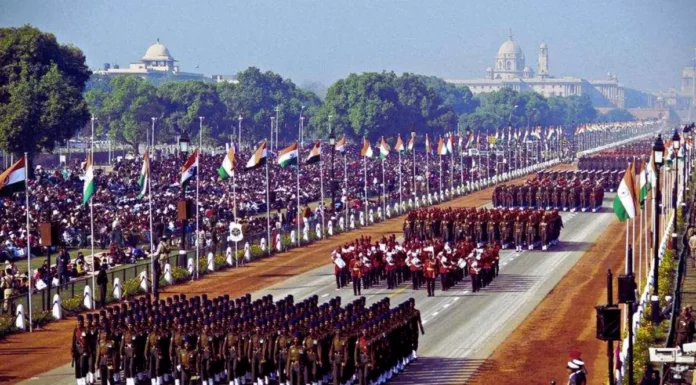 Republic day parade rehearsal underway at Kartavya Path Republic Day Parade