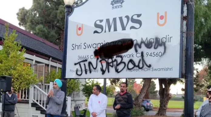 Temples in Bay Area vandalized Temples in Bay Area vandalized