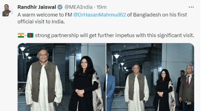Bangladesh Foreign Minister Hasan Mahmud arrives in Delhi on first official visit to India Hasan Mahmud