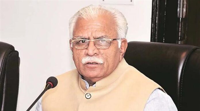 Haryana CM Manohar Lal Khattar