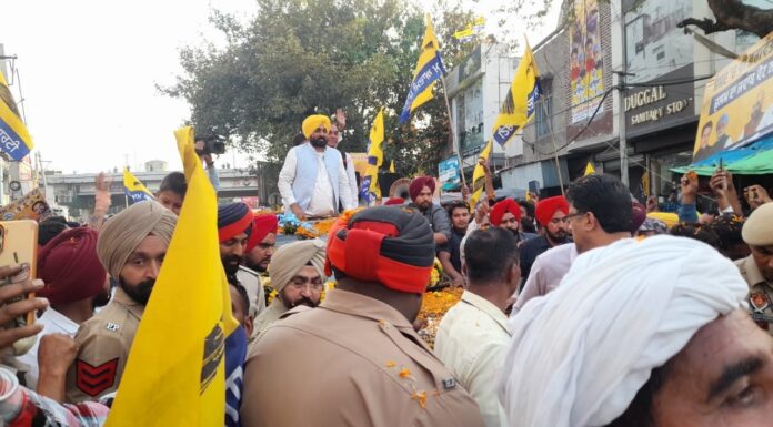 Wit, humor, repartees, ‘sher-o-shayari’ spices up Punjab CM Bhagwant Mann’s roadshow cum rally Bhagwant Mann