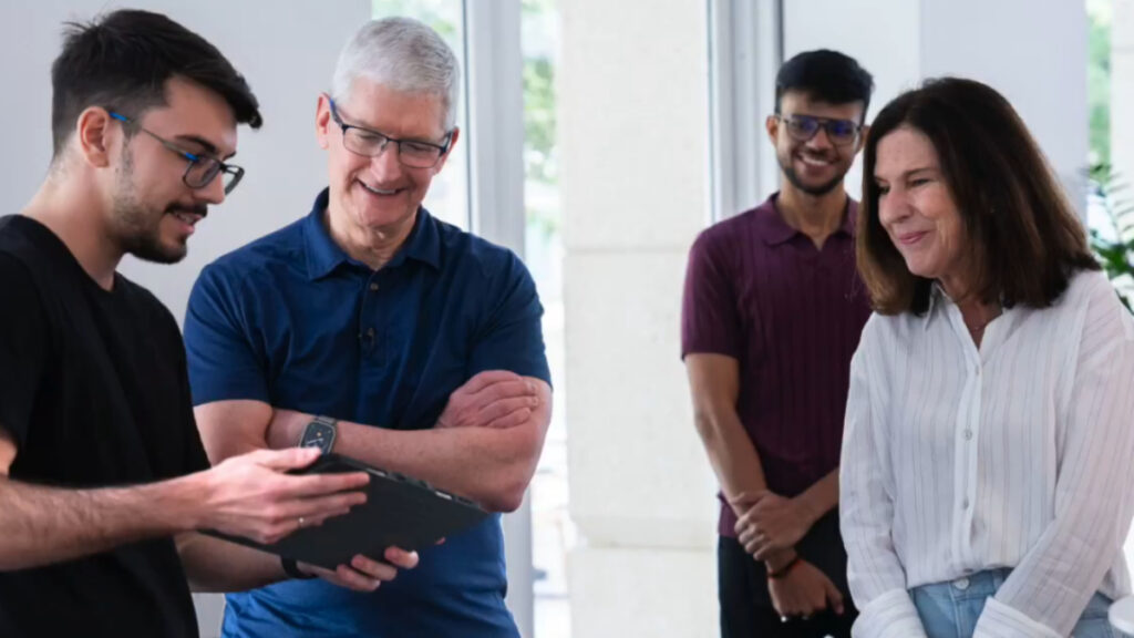 Tim Cook meets Indian student ahead of Apple WWDC 2024 IndiaPost