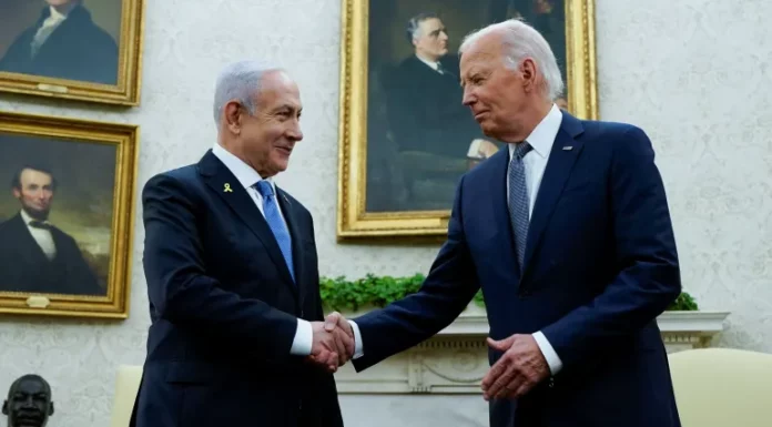 US President Biden hosts Israel PM Netanyahu at White House Netanyahu