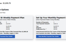 payment plan calculator