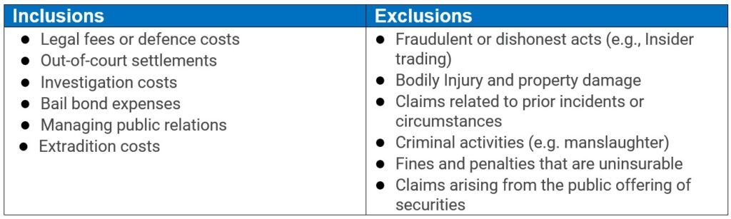 Directors and Officers Insurance