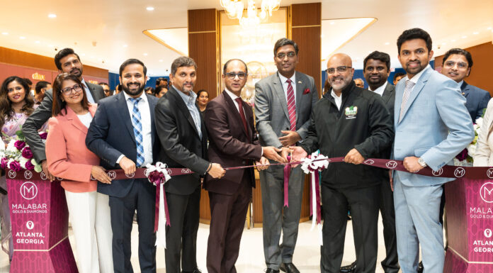 Malabar Gold & Diamonds strengthens presence in the USA with the launch of its 6th showroom, in Atlanta, Georgia Malabar Gold & Diamonds