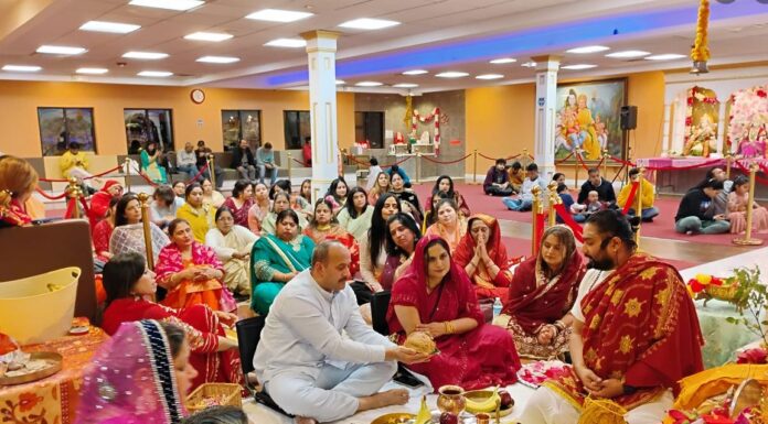 Tulsi Vivah celebrates at Shivalaya Mandir of Greater Boston Tulsi Vivah