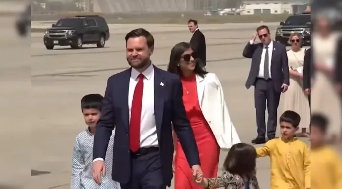 Kurta Pyjamas and Anarkali – JD Vance’s children sport ethnic wear as they land in India JD Vance
