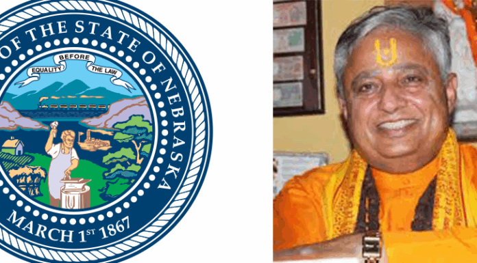 Mantra to start the day of Nebraska Legislature Nebraska