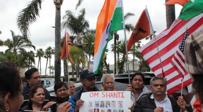 Stop Terrorism protest by American Hindus in Los Angeles Terrorism
