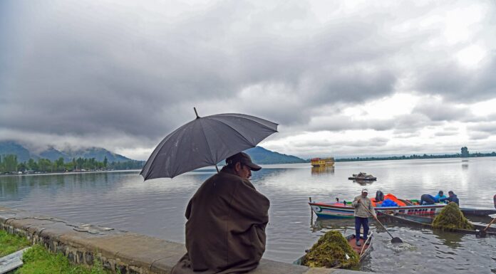 Rain lashes several parts of Srinagar city, bringing respite from heat and humidity Srinagar