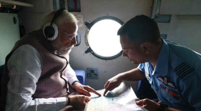 PM Modi undertakes an aerial survey in Himachal to assess flood situation Himachal