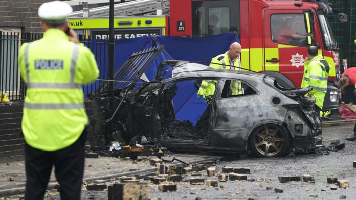 Road accident in UK