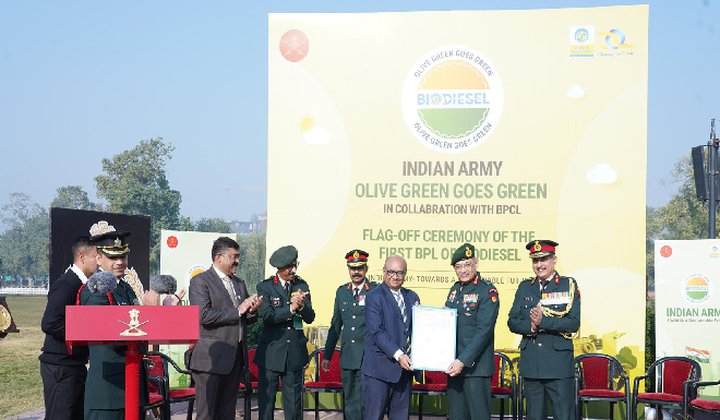 Army introduces bio-diesel into fuel supply chain, major step towards green logistics bio-diesel
